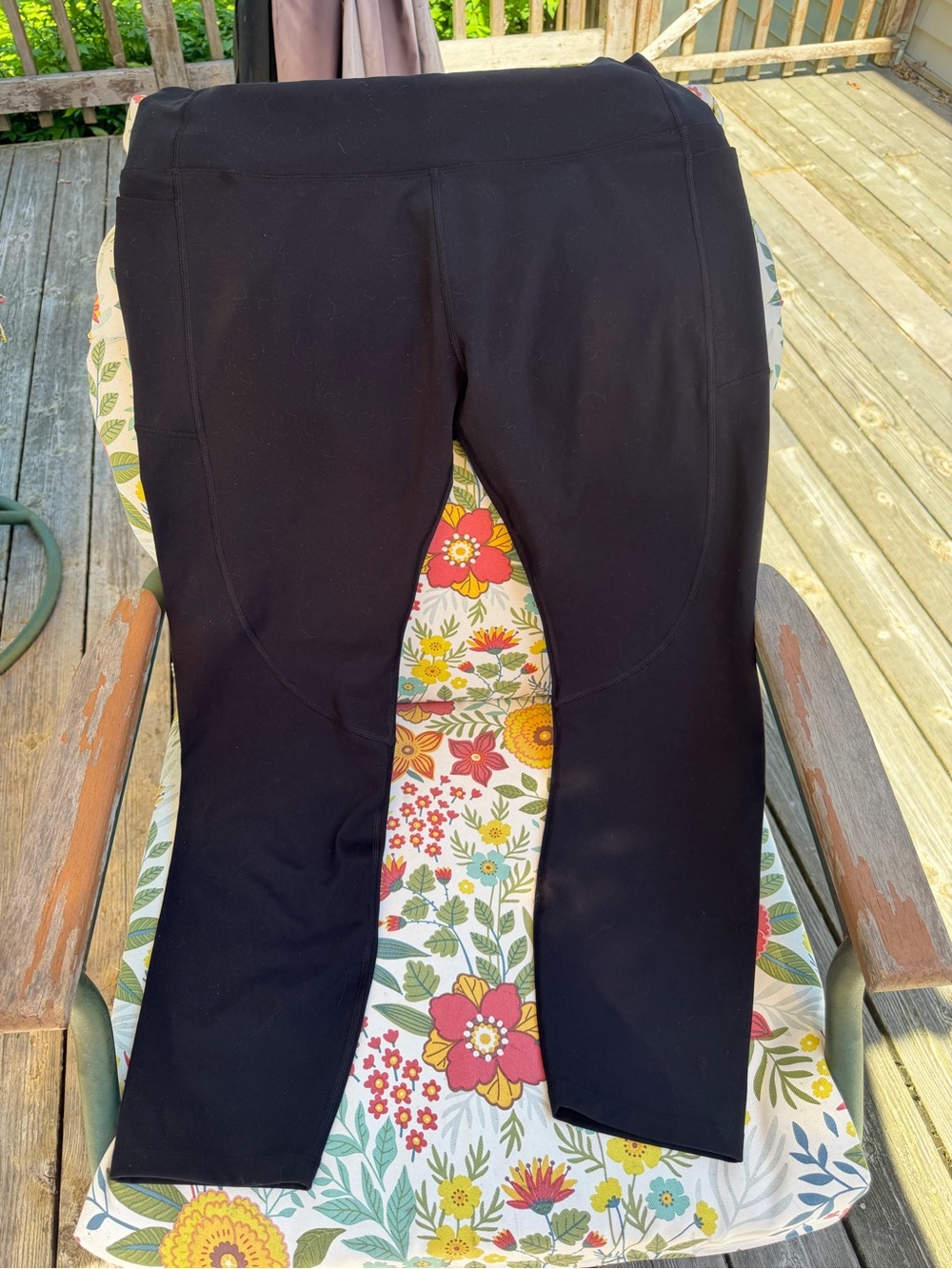 Women’s doTERRA Black Cropped Pocket Leggings 3XL Activewear Yoga Pants